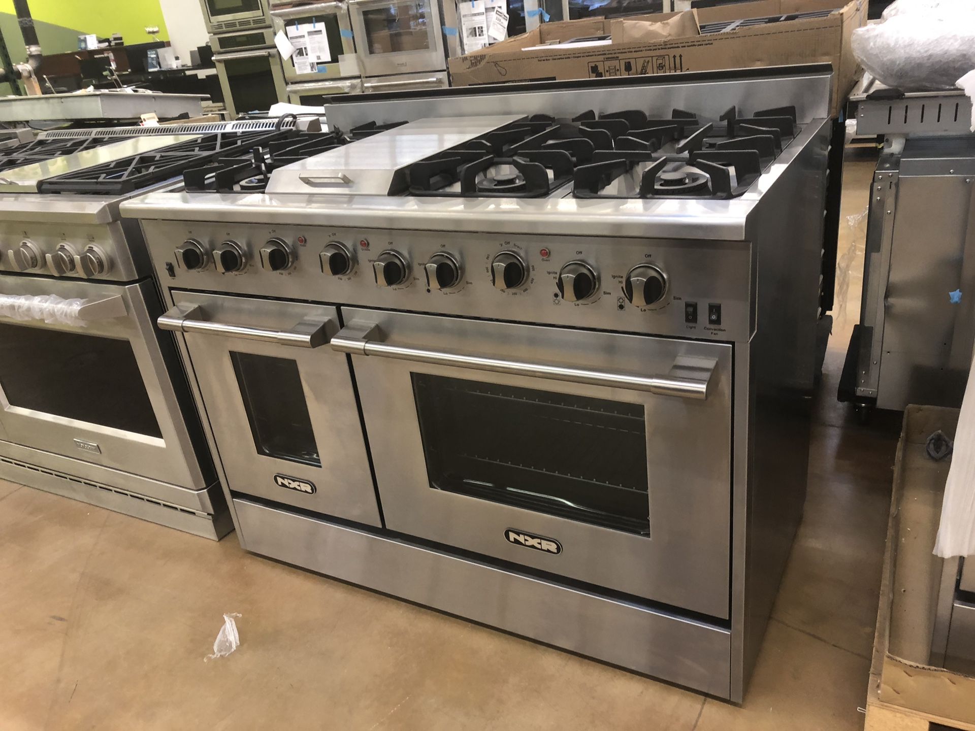 NXR 48 inch wide gas Stove professional style