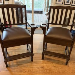 Set of 2 Pool  / Bar Game chairs