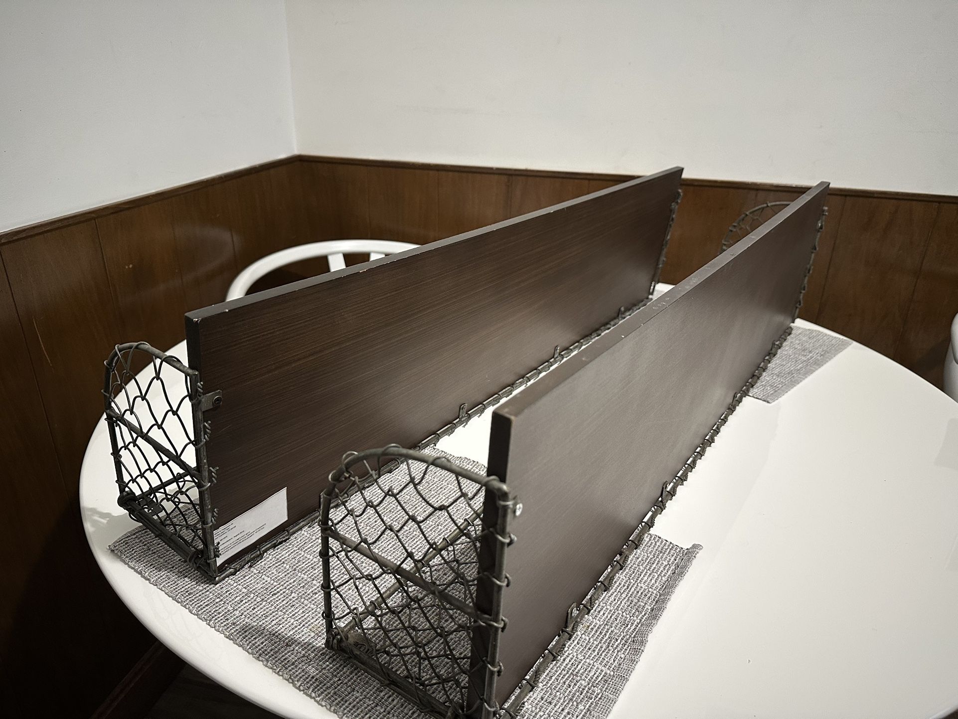 2 Floating wire Wall Shelves from Pottery Barn Teen.