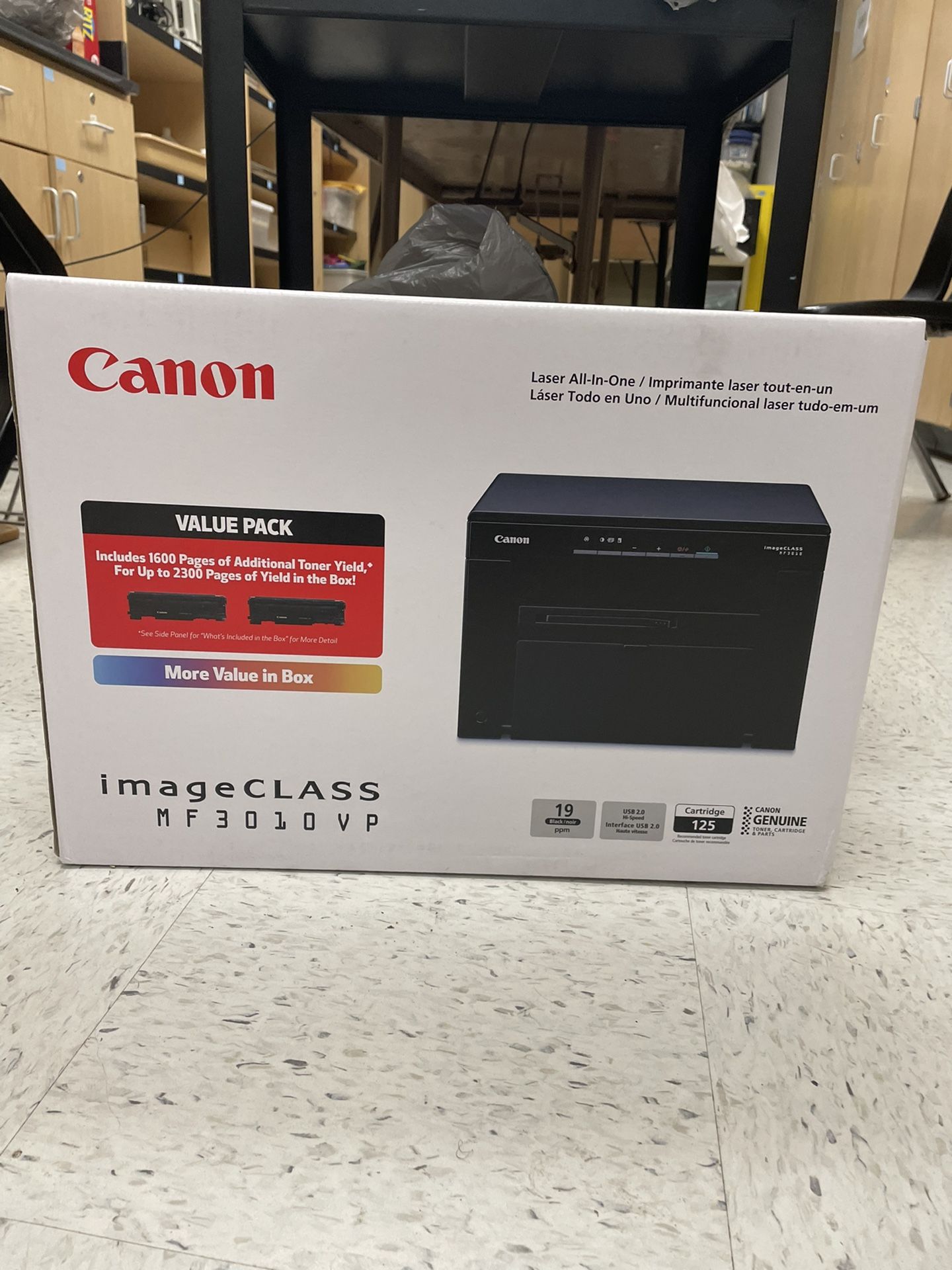 Cannon ImageCLASS MF3010 VP Wired Monochrome Laser Printer With Scanner BLACK