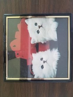 Kittens picture, and Wooden Owl Art, best offer