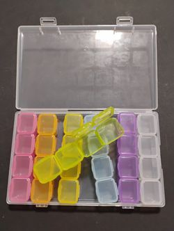 Rainbow Colorful Pill/Jewelry Organizer