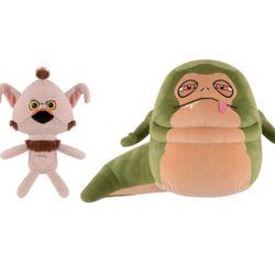 Funko Galactic Plushies Star Wars Jabba The Hutt and Salacious B. Crumb Game