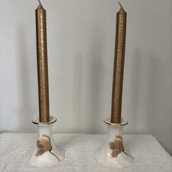 Vintage Porcelain Toyo Japan Candle Stick Holders 