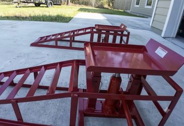 LOWES Hydraulic Car Ramps 2 Pack Car Ramp High Lift 11000LBS Automotive Truck Cars Service