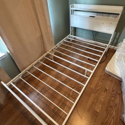 Twin Bed Frame With 2 Outlets And A USB Port