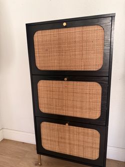 Black 3-Drawer shoe organizer
