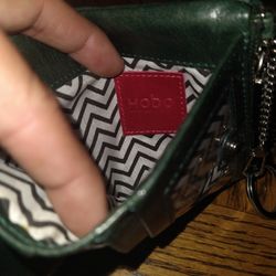 Green Hobo Bifold Keychain Wallet $10 FIRM 