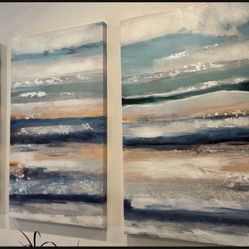 Beautiful Wall Decor Painting  Trio Set - Like New!