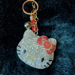 Hello Kitty red bow purse charm / keychain 