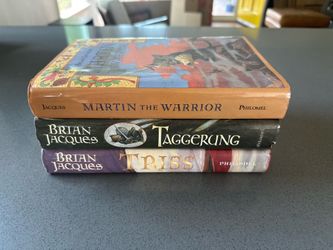 3 Bryan Jacques Hardback Books