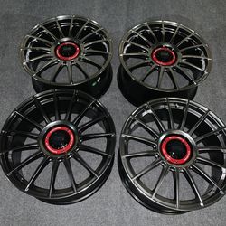 Gloss Black Style 19x8.5 ET32 Wheels 5x112 CB66.6