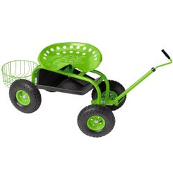 Deluxe Gardening Stool On Wheels