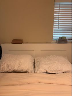 BRIMNES - Queen sized bed frame with storage