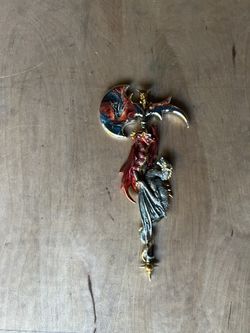 Metal Dragon Axe Wall Decoration