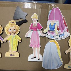 Barbie And Baby Wooden Dress Up Set