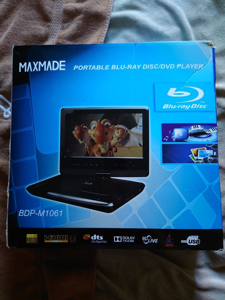 The Maxmade Travel Portable Blu-Ray DVD Player - BDP-M1061 