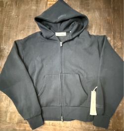 Essentials Fear of God Full Zip Black Hoodie New XS and Medium