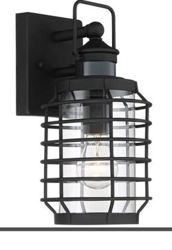 Anapos 12 1/2”H caged outdoor wall light Discontinued Vintage Style Black.