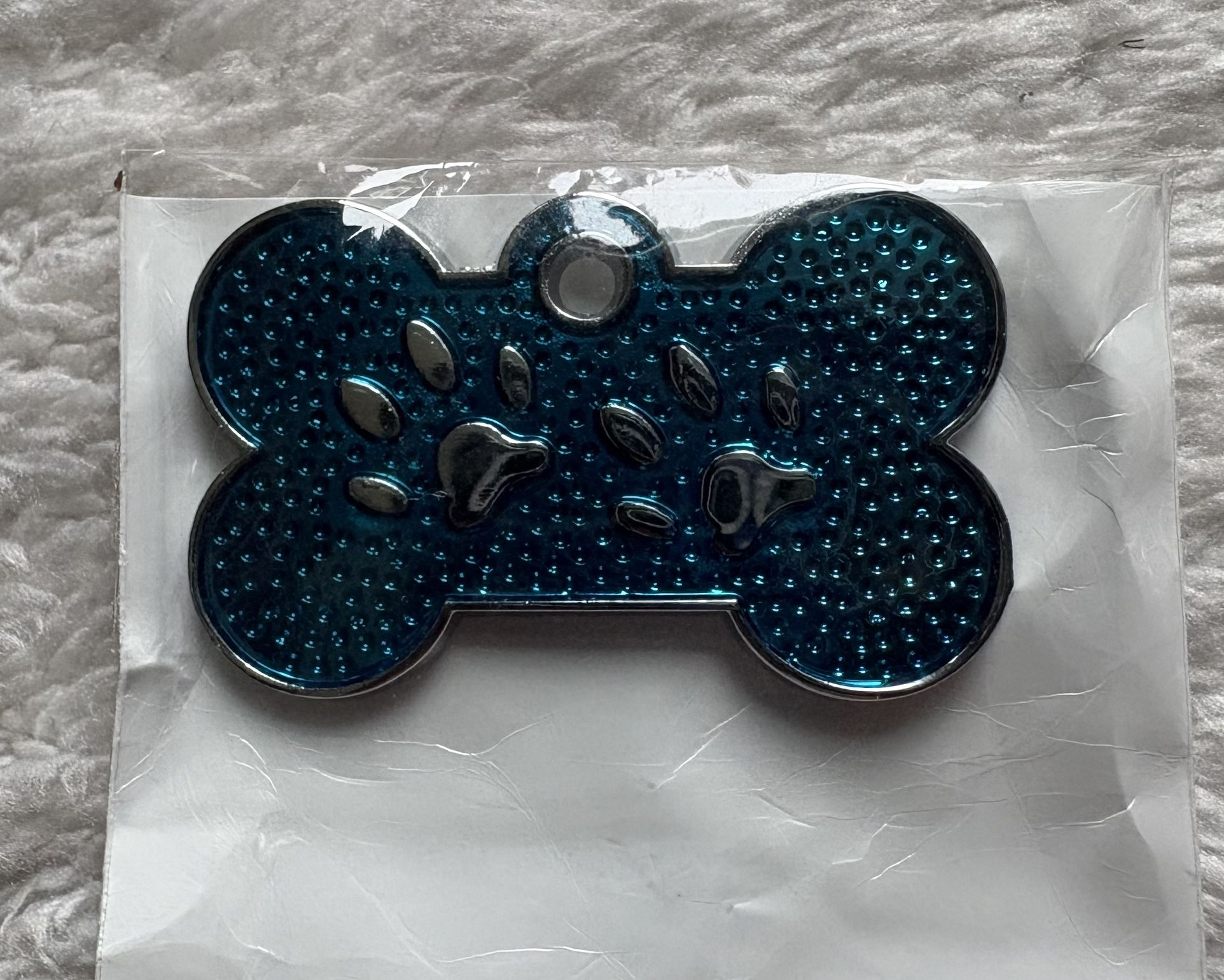 Dog Tags Stainless Steel Blue 10 Pcs