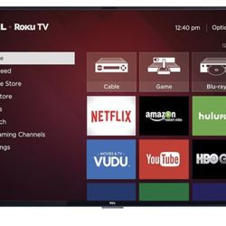 48in TCL 1080P TV with Wall Mount
