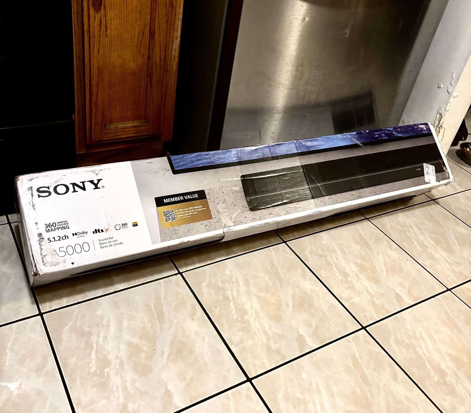 Sony (HT-A5000) 5.1.2ch Premium Dolby Atmos Soundbar System – 450W | 4K HDR | 360 Spatial Audio