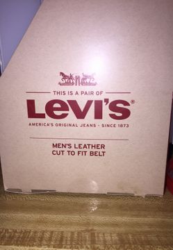 Brand new Levi’s men’s leather belt cut to fit size 32-42