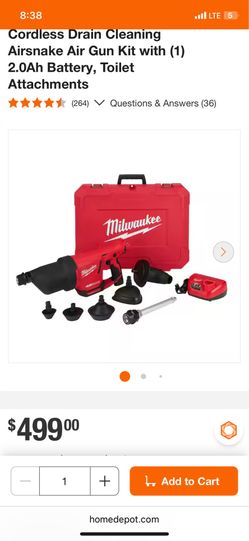 Milwaukee snake plumbers tool