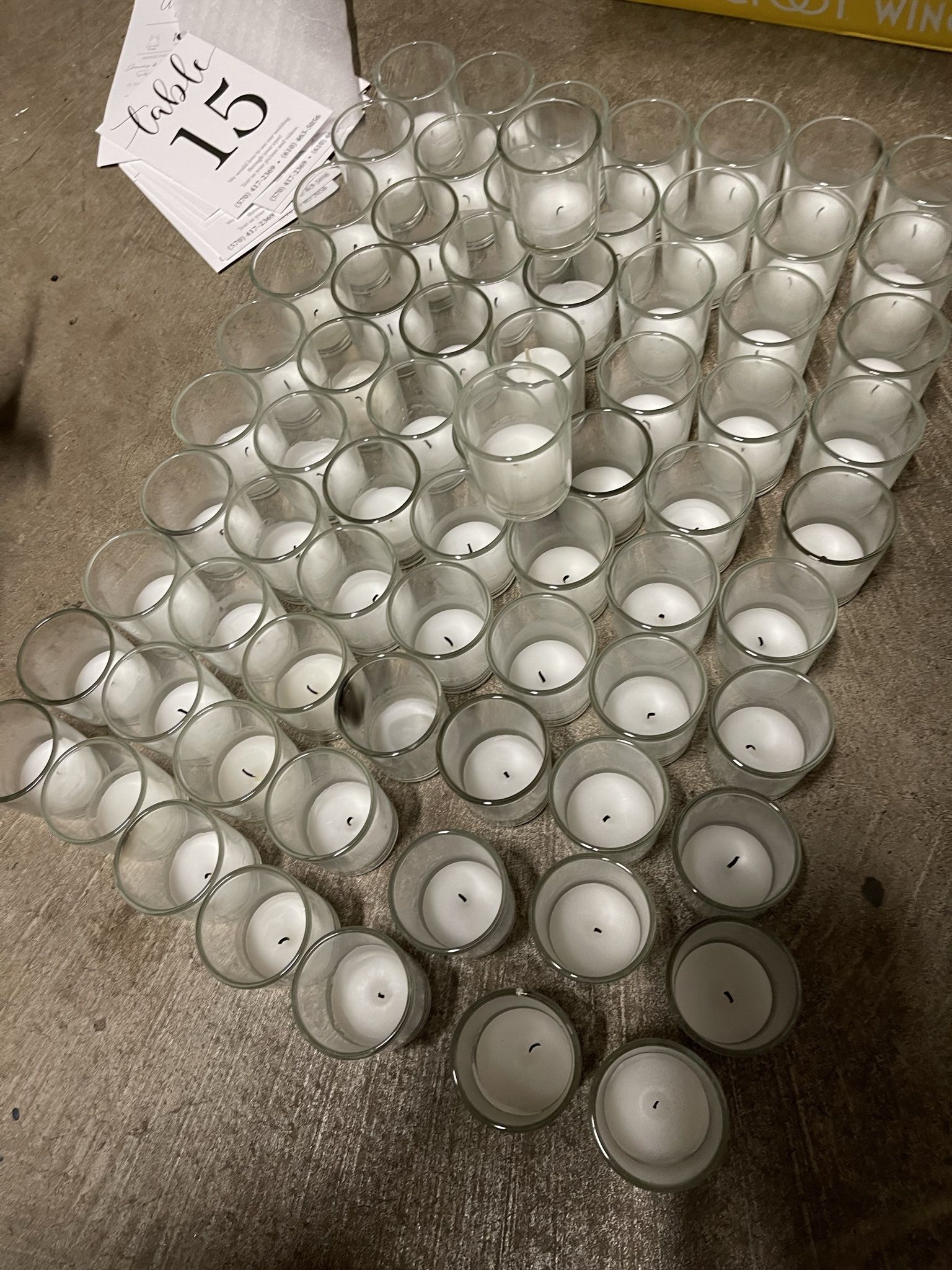 72 Glass Tea Light Holders