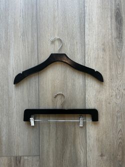 Black Wooden Hangers Many Available