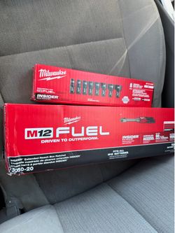 M12 FUEL INSIDER 12V Lithium-Ion Brushless Cordless 1/4 in. - 3/8 in. Extended Reach Box Ratchet (Tool-Only)