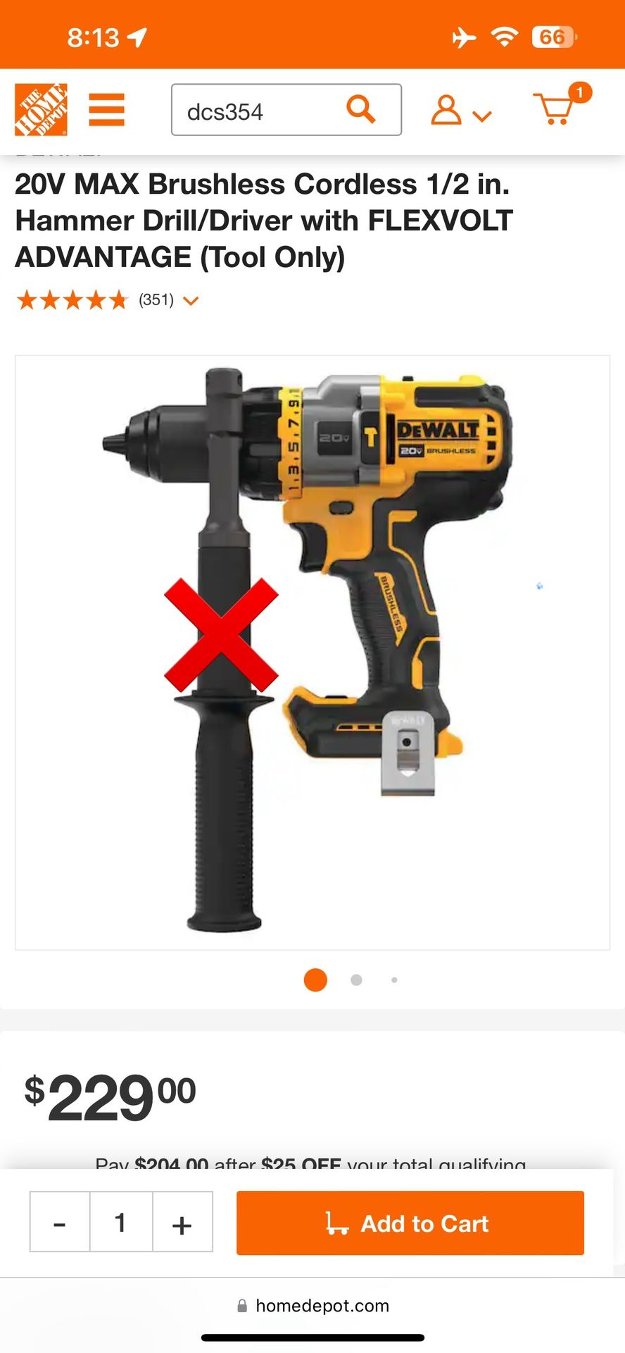 20V MAX Brushless Cordless 1/2 in. Hammer Drill/Driver with FLEXVOLT ADVANTAGE (Tool Only)