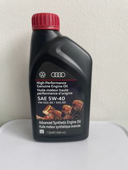 New! Audi High Performance Engine Oil SAE 5W-40