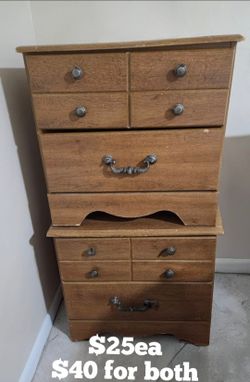 Matching Pair of Vintage-Style Nightstands – Great Storage!