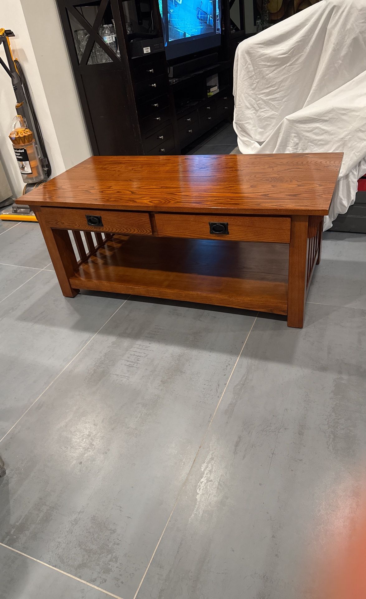 Craftsman Mission Style 48″ Accent Coffee Table