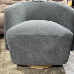 Henredon Murphy Swivel Boucle Chair, Gray