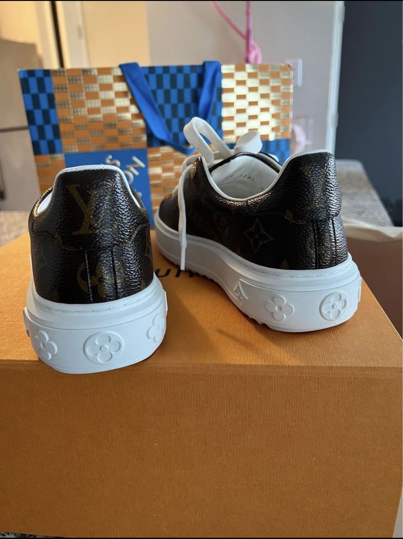 Authentic Louis Vuitton Shoes With Box and Copy Of Receipt