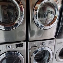 Stainless Steel Washer And Dryer Set Lg