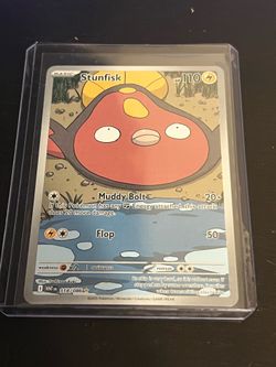 Pokemon Stunfisk - 118/086 -  White Flare - Illustration Rare