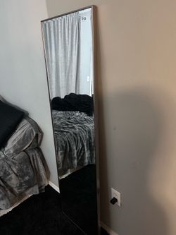 Full length Silver Metal frame mirror