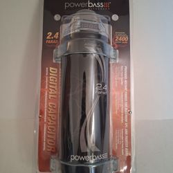 POWERBASS 2.4 FARAD DIGITAL CAPACITOR 2400 WATTS 