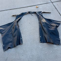 Black Leather Chaps