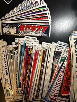Sports flags and stickers