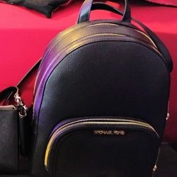 Black Leather Michael Kors Bag