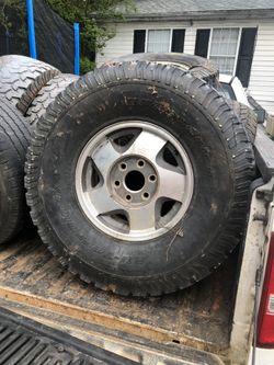 Tire and wheels for Chevy truck