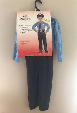 Halloween Costume Lil' Police Toddler Size 2T-4T NEW