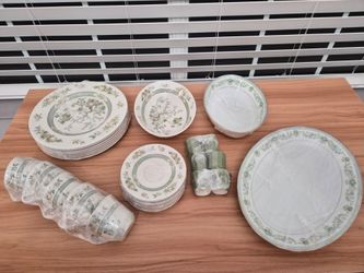 Platter, Bowls,  Cups and Saucers