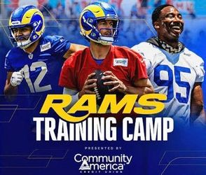 Rams Training camp August 2nd 3rd and 6th