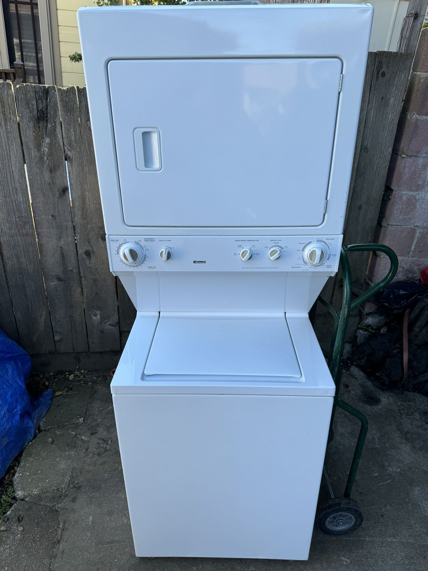 Kenmore Washer & Electric Dryer Stacked Unit
