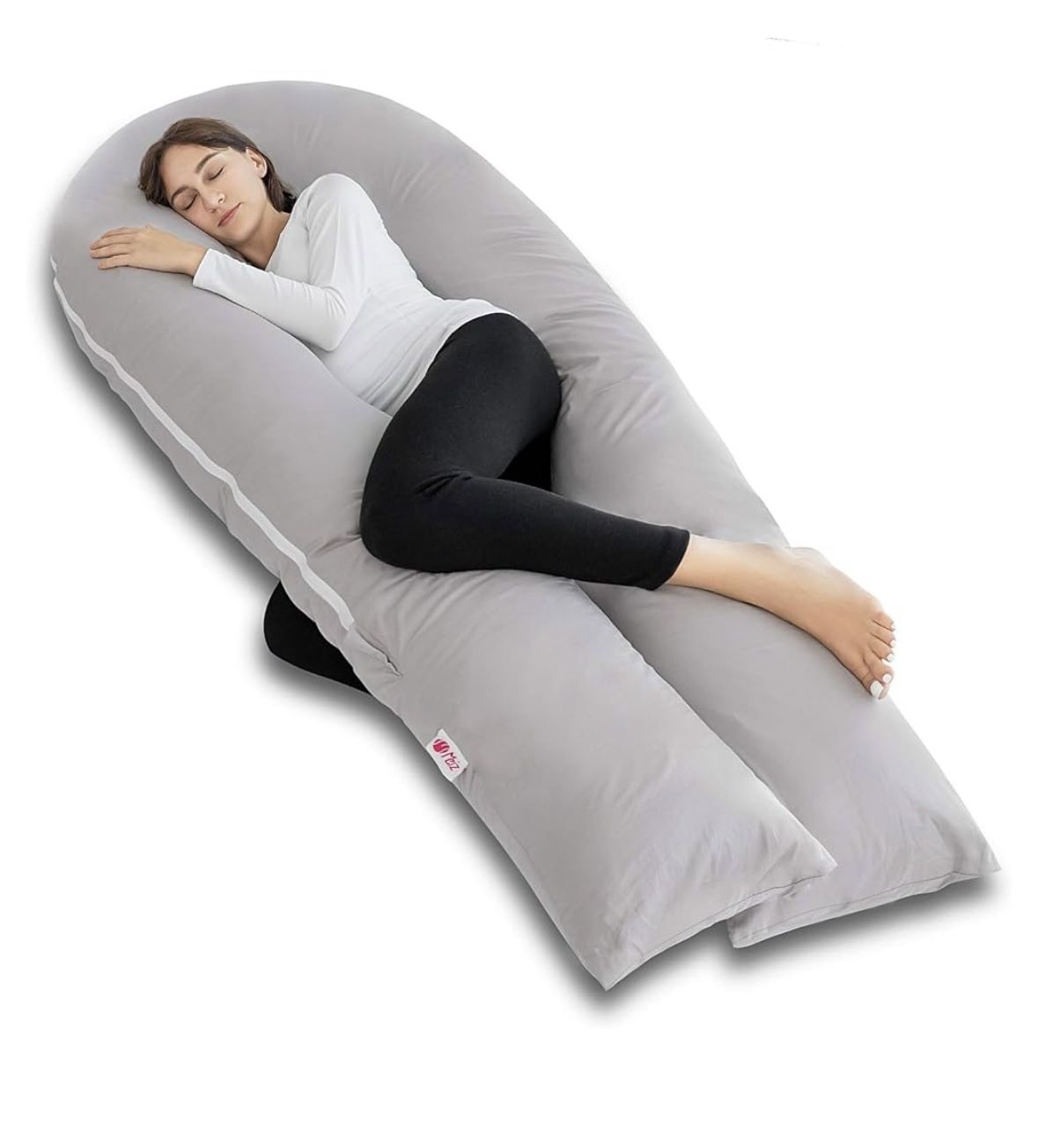 Meiz Pregnancy Pillows for Sleeping, Full Body Pregnancy Pillow with 300TC Comfy Pillow